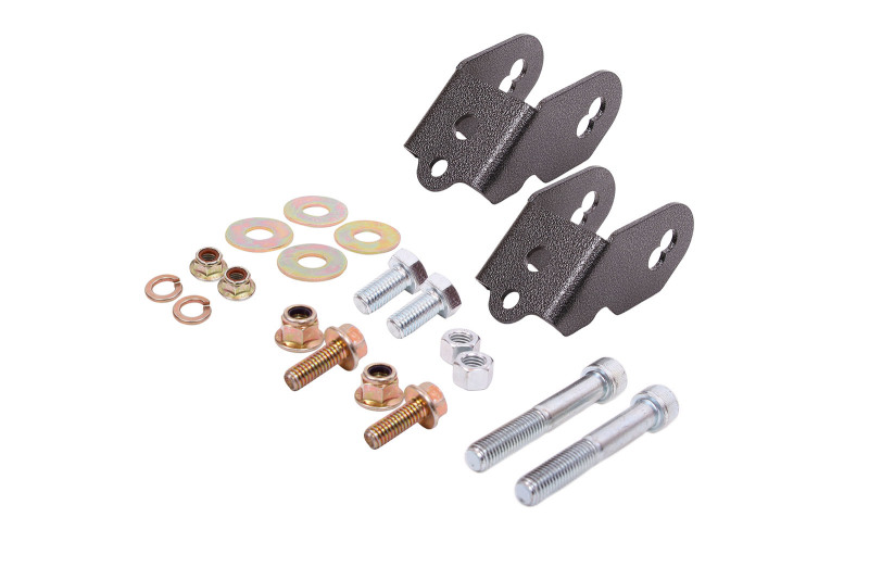 Ford Mustang Camber Adjustment Lockout Kit - Rear - BMR Suspension - Black Hammertone - `15-`18 Ford Mustang Camber Adjustment Lockout Kit - Rear - BMR Suspension - Black Hammertone - `15-`18